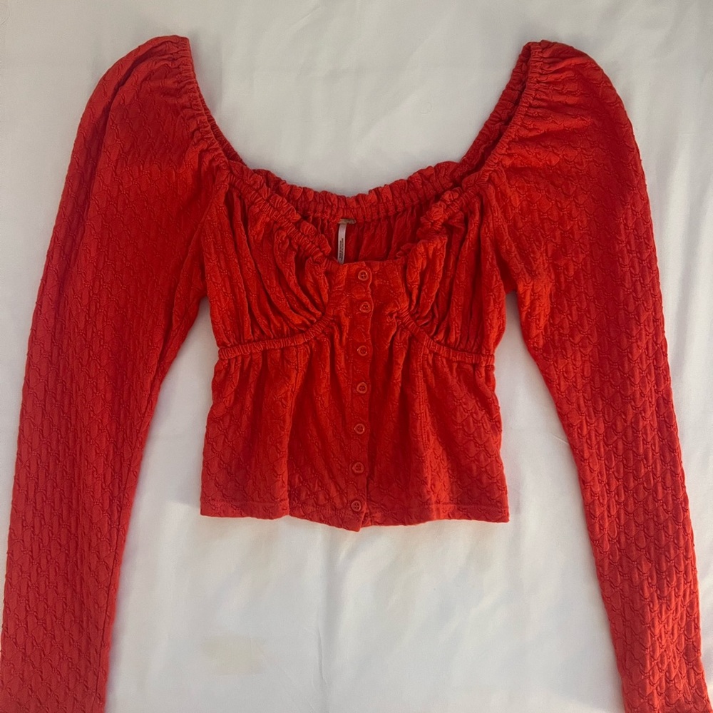 Free People Red Women's Top
